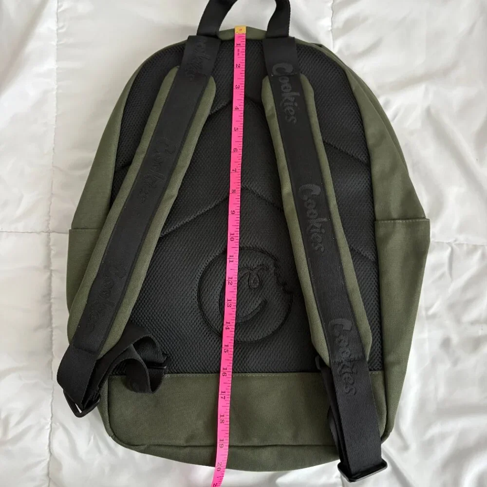 Cookies Orion Canvas Smell-Proof Backpack Olive Green Streetwear Utility